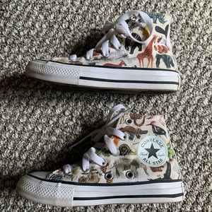 Kids converse with zoo animal print size 11